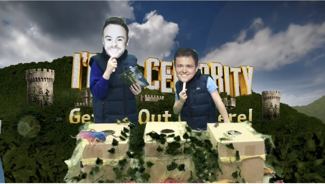 Youngsters as Ant and Dec Ysgol y Foryd have taken part in I’m A Celeb challenges