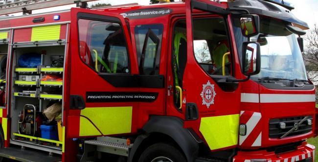 Library picture of a North Wales Fire Engine