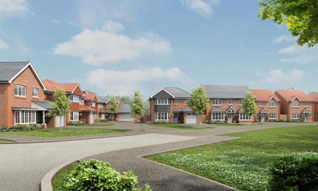 A computer-generated image of the new homes at Parc Aberkinsey, where homes on previous phases have proved popular