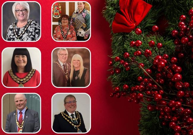 Our 2021 mayors from Rhyl, Prestatyn, Towyn and Kinmel Bay, Abergele, Rhuddlan and St Asaph