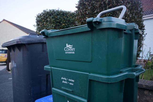 Conwy County Borough Coucnil bins. Picture: Patrick Glover