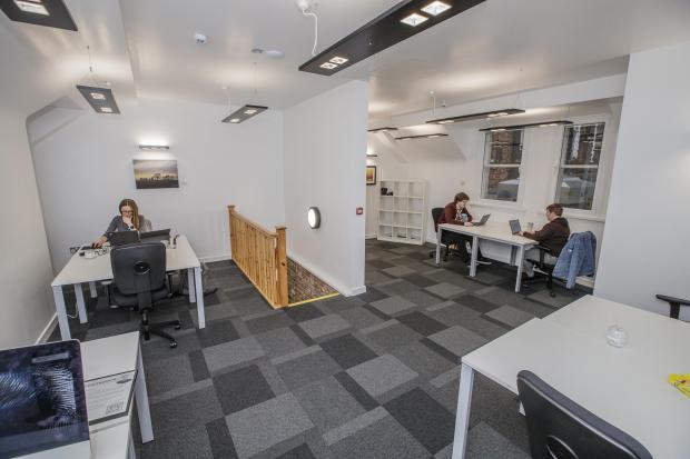 Rhyl Journal: Some of the co-working spaces at Costigan's. Picture: Paperclip Public & Media Relations