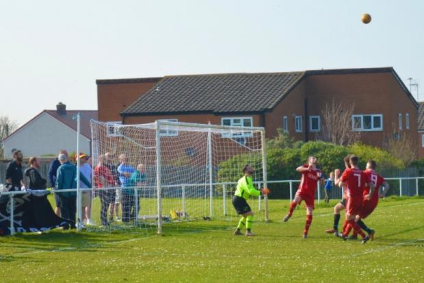 A picture from CPD Y Rhyl 1879's 4-0 win at Meliden on Saturday