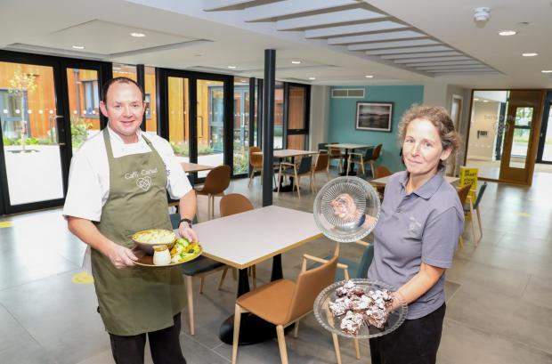 Rhyl Journal: Caffi Cariad opened at the hospice in 2020 as part of its major expansion. Photo: St Kentigern