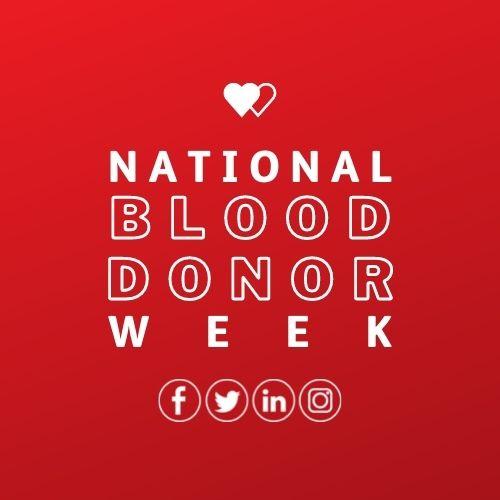 Rhyl Journal: The official logo for Blood Donation Week