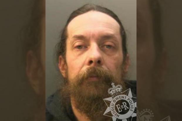 Mordecai Sunrise was jailed for threatening to burn down a woman's home in Monmouth. Picture: Gwent Police.