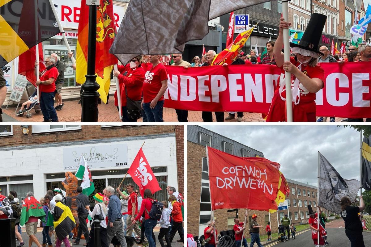 Wrexham's Welsh Independence march in pictures