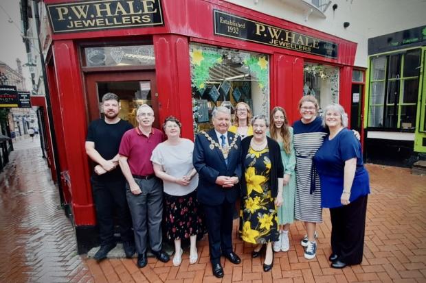 P.W Hale's is celebrating 90 years and has received a visit from the mayor.
