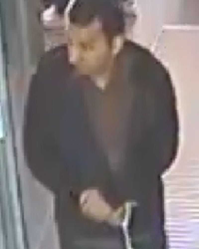Image of a man police want to question after a sexual assault at Rhyl station. Image: BTP