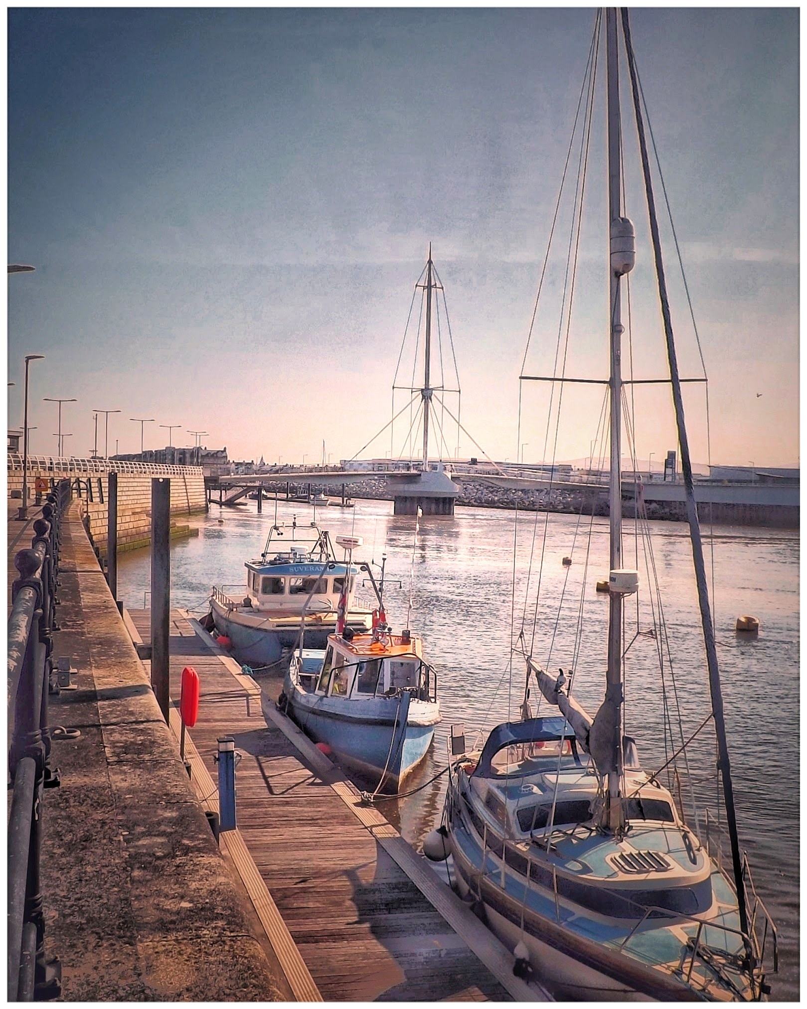 Mark Rowland Jones took this photo of the harbour and bridge at Rhyl.