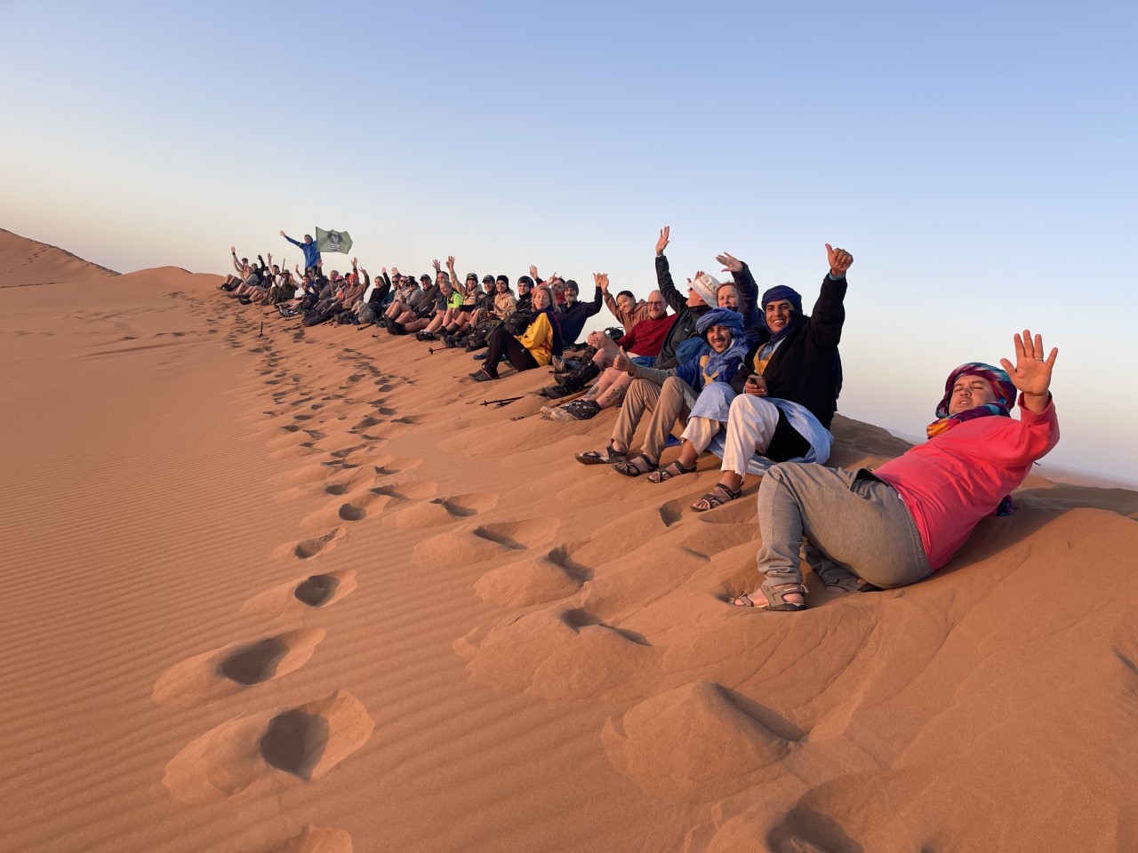 50 trekkers from all over the world joined Jules Peters for the trek