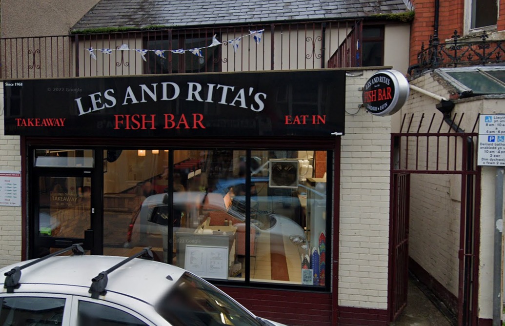 Les and Ritas Fish Bar, Rhyl. Photo: GoogleMaps