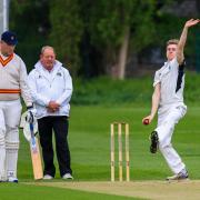 Owen Reilly (right) hit a century for Bangor (Photo by Tony Bale)