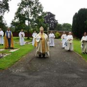 Last year’s ordination service, where the nine candidates became deacons, the first stage of becoming a priest.