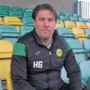 Caernarfon Town manager Huw Griffiths (Photo by Paul Evans)