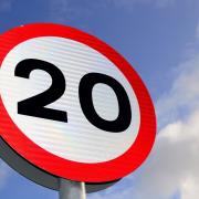 A 20mph speed limit sign. Photo: Welsh Government