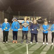 Prestatyn Tennis Club's women's first team at their home courts on Gronant Road.