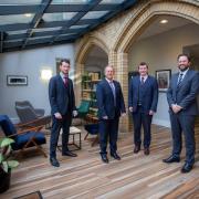 Gamlins Law directors Dafydd Roberts, Ron Davison, Sion Llewelyn Williams and Glyn Morrice-Evans at the firm’s new office