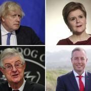 Photos via PA show UK political leaders: Boris Johnson (top left), Nicola Sturgeon (top right), Mark Drakeford (bottom left) and Paul Givan (bottom right).