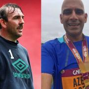 Former Wales goalkeeper Neville Southall (left) who helped inspire donor Azeem Ahmad. Pictures: Huw Evans Agency and NHS Blood and Transplant