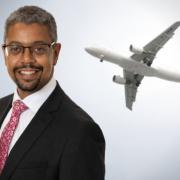 Economy minister Vaughan Gething says the Welsh Government's Flexible Skills Programme is already helping workers at firms like Airbus. Composite image. Original pictures: Welsh Government/Borja Lopez (via Pexels)