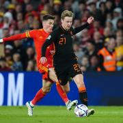 Harry Wilson in action for Wales against the Netherlands