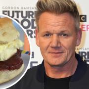 Gordon Ramsay at the launch of Gordon Ramsay's Future Food Stars, a new food entertainment series for BBC One, in Soho, London. Picture date: Thursday March 10, 2022. Inset: One of the cream scones served at The Pilot House Cafe. Image: The Pilot