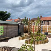 The completed Sensory Garden.