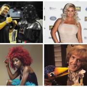 Clockwise from top left: Spencer Wilding, Kerry Katona, Rod Hull and Emu, and Heather Small.