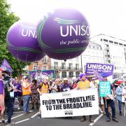 UNISON workers march at the recent London cost of living protest. (Picture: PA Wire)