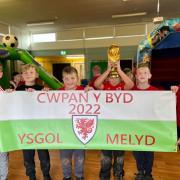 Children at Ysgol Melyd want to see Wales lift the World Cup trophy!