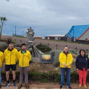 Rhyl Lifeboat crew and volunteers mark the anniversary of the disaster. Photo: Rhyl RNLI