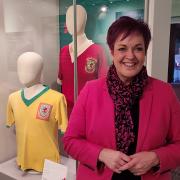 Deputy Minister for Arts and Sport, Dawn Bowden at the Wrexham Museum