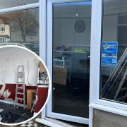 Work is underway to get the charity shop ready. Photos: Jane Perkins