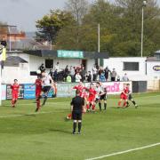 A photo from Rhyl's 4-3 defeat to Nantlle Vale