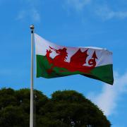 Wales flag.