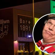 Pavilion Theatre, Rhyl. Inset: Roy 'Chubby' Brown