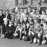 St Mary’s School, Wrexham, boys off to Rhyl, May 1969.