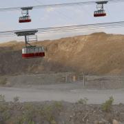A projected image of Zip World's proposed new cable car attraction