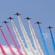 The Red Arrows' performance at the Rhyl Airshow will be their first full display in North Wales in 2023.