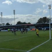 A photo from Rhyl's 3-1 win against Llangollen Town