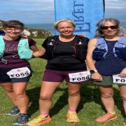 Ann-Claire, Helen and Cara who took on the daunting Firelighter challenge