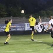 A photo from Rhyl's 2-0 win against Hawarden Rangers