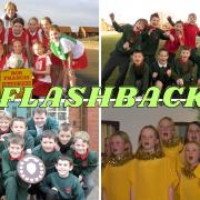 Photo moments from days gone by at Ysgol Dewi Sant in Rhyl.