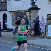 Rachel Shipley running in the Oswestry 10k