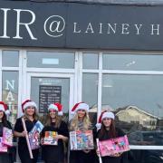 Staff at Hair @ Lainey Hughes get into the festive mood
