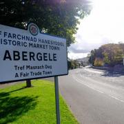 Welcome to Abergele sign