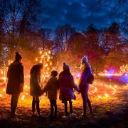 New additions to this year's celebrations include a beautifully lit fire garden.