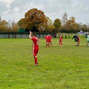 A photo from Rhyl's 1-0 win at Brickfield Rangers