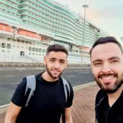 Richard and Adam posted on Facebook 'Thank you so much P&O Cruises Iona for a fantastic week of shows'